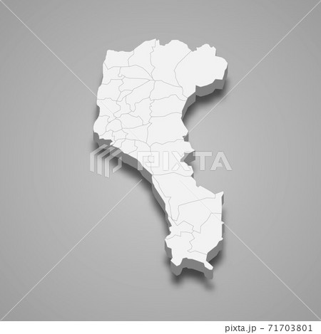 3d isometric map of Pingtung County is a region of Taiwan 71703801