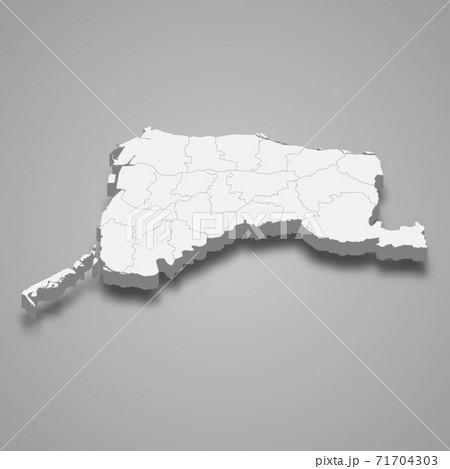 3d isometric map of Yunlin County is a region of Taiwan 3d isometric map of Yunlin County is a region of Taiwan 71704303