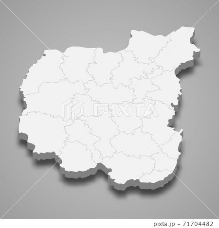 3d isometric map of Chernihiv oblast is a region of Ukraine 71704482