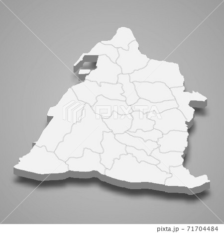 3d isometric map of Changhua County is a region of Taiwan 3d isometric map of Changhua County is a region of Taiwan 71704484