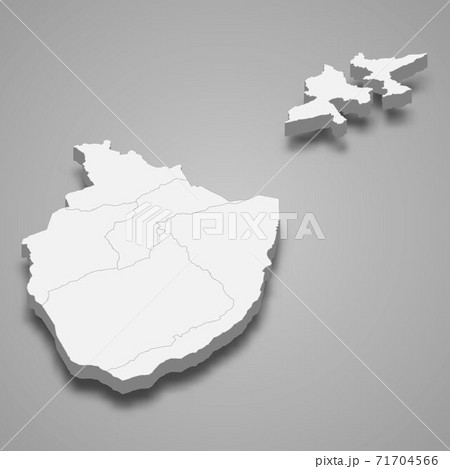 3d isometric map of Appenzell Innerrhoden is a canton of Switzer 71704566