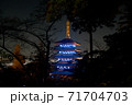 五重塔・ライトアップ 五重塔・ライトアップ 71704703
