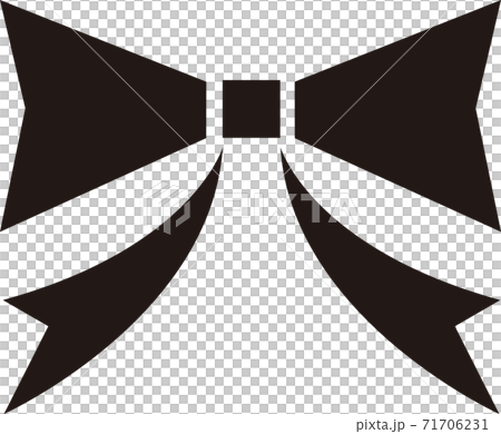 リボン シンプルイラストのイラスト素材