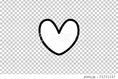 Simple Heart Icon White Background Stock Illustration