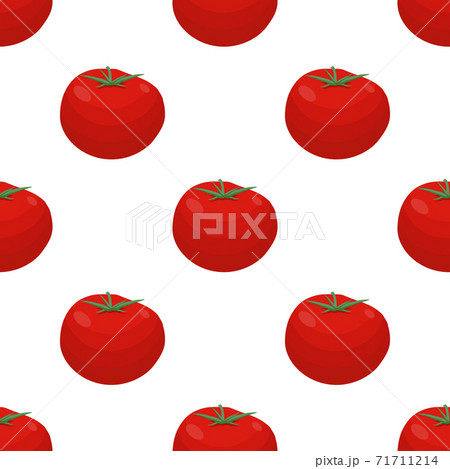 Illustration on theme of pattern red tomato, vegetable ketchup for seal Illustration on theme of pattern red tomato, vegetable ketchup for seal 71711214