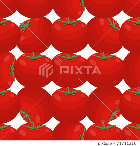 Illustration on theme of pattern red tomato, vegetable ketchup for seal Illustration on theme of pattern red tomato, vegetable ketchup for seal 71711216
