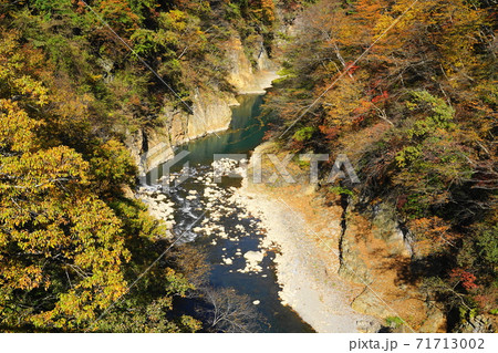 11月　東吾妻町02吾妻渓谷(吾妻峡橋)の紅葉･吾妻峡 71713002