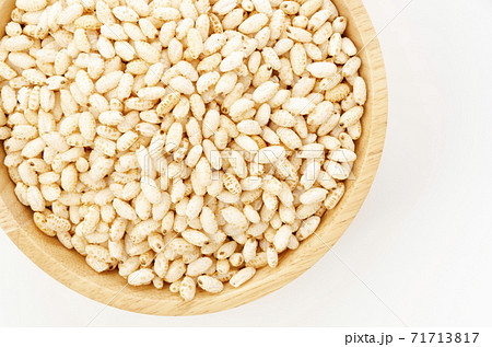 ポン菓子 米菓子 の写真素材