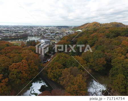 群馬県みどり市にある岩宿資料館の空撮 71714754