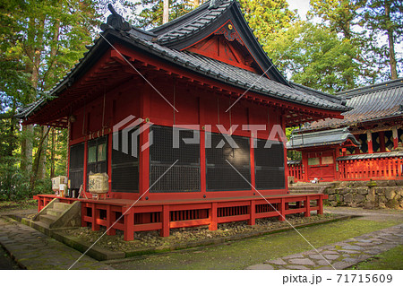 本宮神社 拝殿 日光 秋風景 本宮神社 拝殿 日光 秋風景 71715609