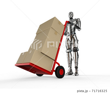 Automation robot with hand truck 71716325