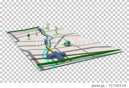 シンプルパースマップ 千代田区・文京区付近 シンプルパースマップ 千代田区・文京区付近 71716514