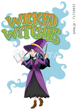 Wicked witches logo on white background Wicked witches logo on white background 71716655