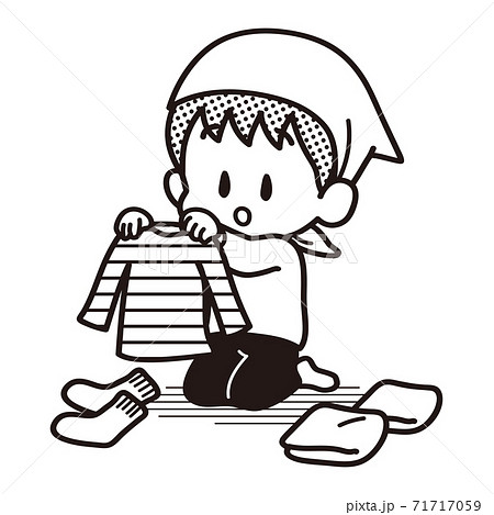 衣類を畳む 衣類を畳む 71717059