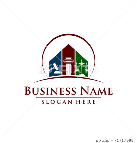Law and Attorney Firm Vector Logo Design Law and Attorney Firm Vector Logo Design 71717999