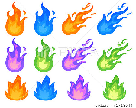 Flame Set Stock Illustration