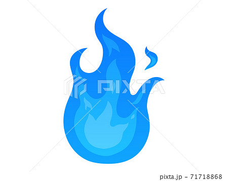 青の火の玉 人魂のイラスト素材