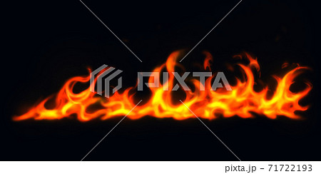 燃え盛る炎のエフェクト背景のイラスト素材