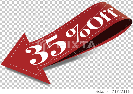 35per_off下向き矢印で目を引く値下げマーク ベクターイラスト背景透明 35per_off下向き矢印で目を引く値下げマーク ベクターイラスト背景透明 71722316