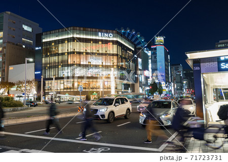 名古屋中区　錦　栄　広小路通　栄交差点　都市風景 71723731