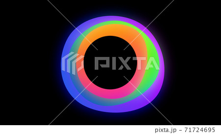 An abstract glowing neon frame for your logo or text 71724695