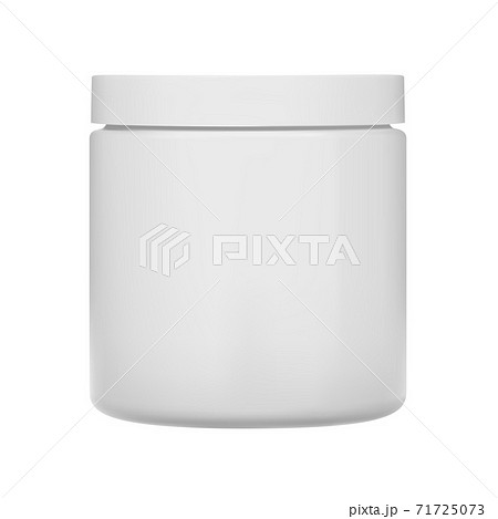 Cosmetic cream jar. Plastic bottle blank, vector 71725073