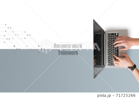 リモート テレワークイメージ素材 71725266