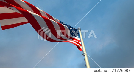3d rendering of the national flag of the United States of America 71726008