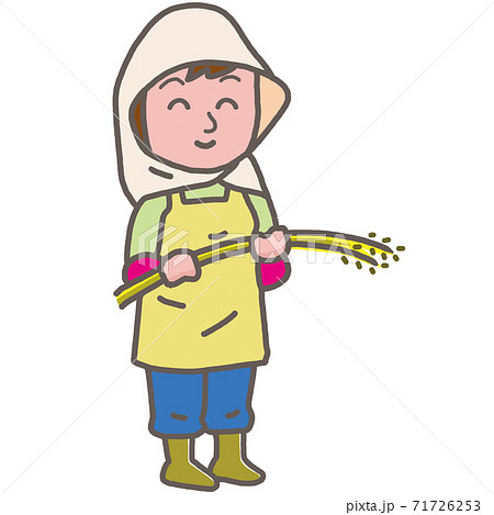 農家の女性 71726253