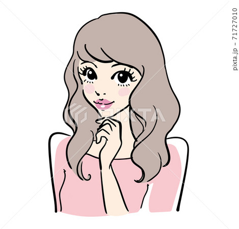 キレイ 可愛い 女性 上半身 キレイ 可愛い 女性 上半身 71727010