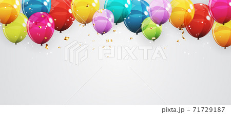 Abstract Holiday Background with Balloons. Can be used for advertisment, promotion and birthday card or invitation. Vector Illustration Abstract Holiday Background with Balloons. Can be used for advertisment, promotion and birthday card or invitation. Vector Illustration 71729187