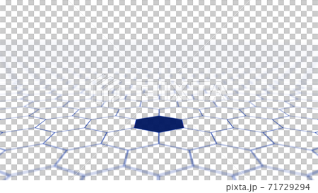CG Hexagon background material of multiple hexagons lined up 71729294