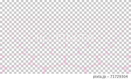 CGヘクサゴン　並んだ複数の六角形の背景素材 71729304