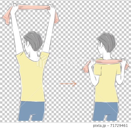 ストレッチ_タオル_2 71729461