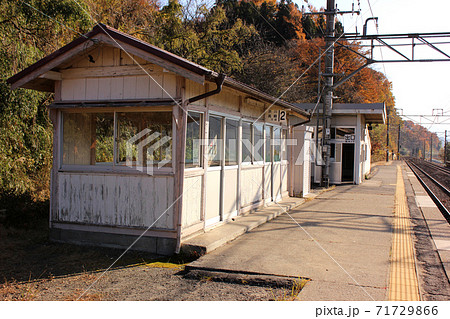 上越線上牧駅の上りホーム（2） 71729866