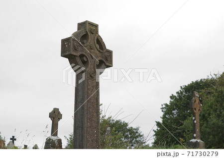Crosses and cementery in Bantry, West Cork, Ireland 71730279