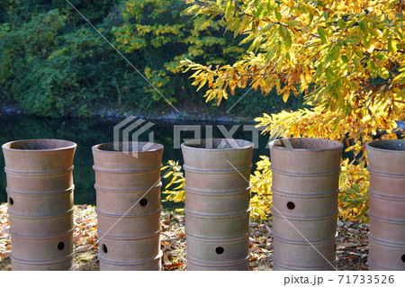 今城塚古墳公園 円筒埴輪列 今城塚古墳公園 円筒埴輪列 71733526