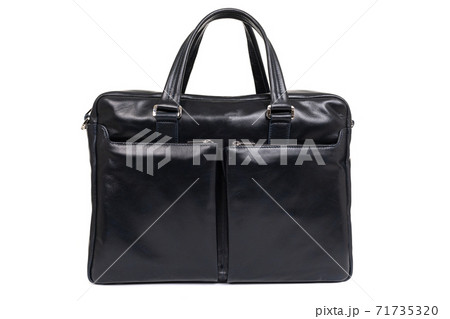 mens elegant leather bag isolated on white background 71735320