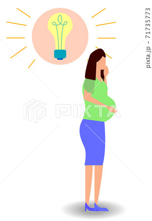 A woman understands that she is pregnant. Genious idea A woman understands that she is pregnant. Genious idea 71735773