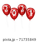 New year 2021 balloon 71735849