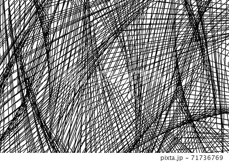 Abstract horizontal background of many intersecting black lines. A chaotic background. You can use it for your website, cover art, books, and notebooks. Stock vector illustration Abstract horizontal background of many intersecting black lines. A chaotic background. You can use it for your website, cover art, books, and notebooks. Stock vector illustration 71736769