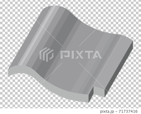 瓦のイラスト 1枚のイラスト素材