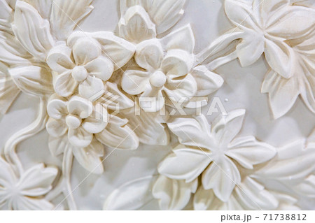 Products of the gypsum stucco moulding plant. Moscow, Russia 71738812