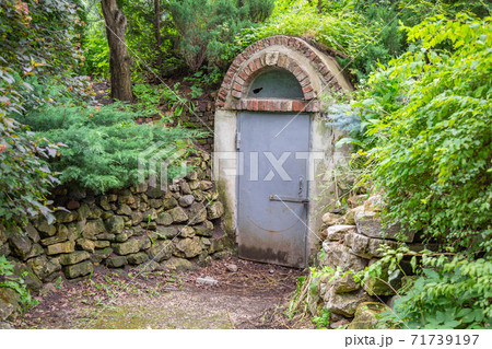 The metal door in the bomb shelter The metal door in the bomb shelter 71739197