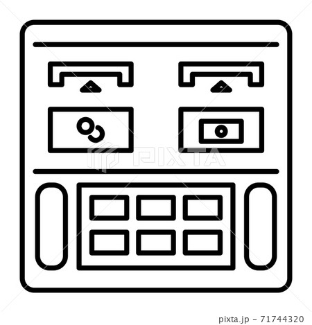 銀行 Atm 口座 預け入れ 引き出し イラスト アイコンのイラスト素材