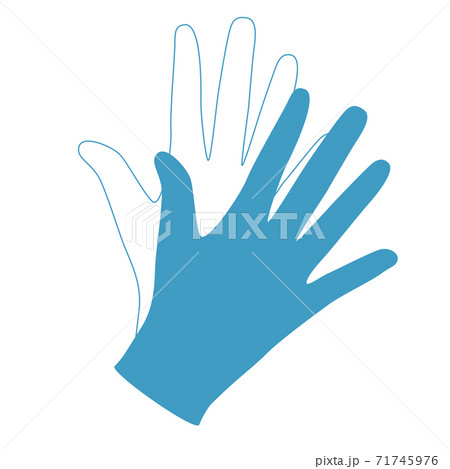 Medical gloves icon vector illustration on white 71745976
