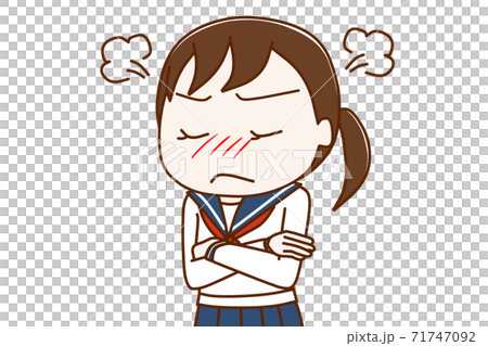 Angry schoolgirl Angry schoolgirl 71747092