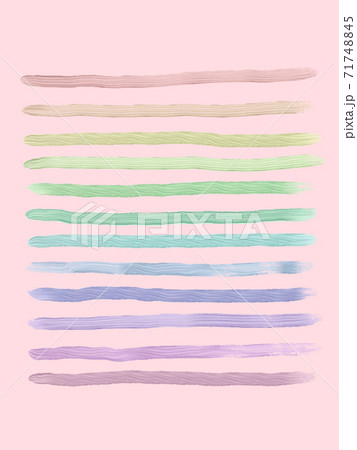 くすみカラー 絵の具 線のイラスト素材 くすみカラー 絵の具 線のイラスト素材
