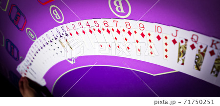 Playing cards game in casino, gambling ad Playing cards game in casino, gambling ad 71750251