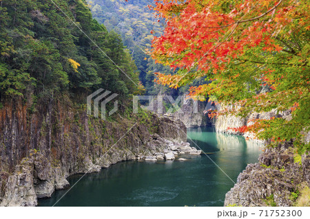 瀞峡 (瀞八丁) 秋 紅葉 瀞峡 (瀞八丁) 秋 紅葉 71752300